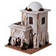 Nativity setting, double Arabian house with dome s2
