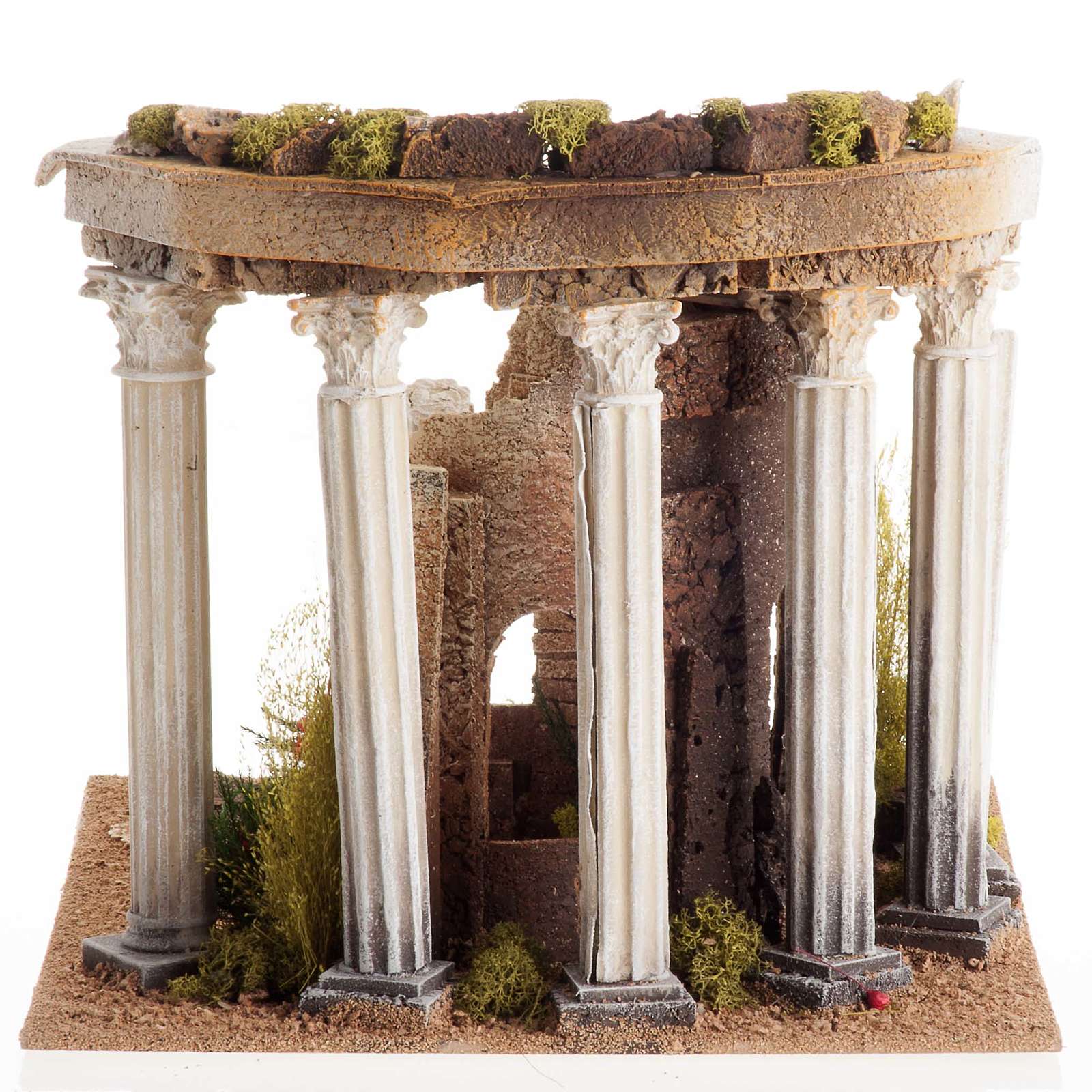 Römischer Tempel mit Säulen und Häuschen, für Krippe | Online Verfauf