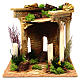 Nativity setting, Roman temple with columns and house s1