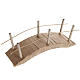 Puente pequeño madera pasamanos fino 6 x 15 cm. s1