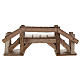 Nativity set accessory, wooden bridge, dark s2