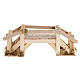 Nativity set accessory, wooden bridge, light s2