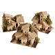 Nativity setting, house in wood with cork roof s1