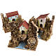Nativity setting, house in wood on river, assorted models s1
