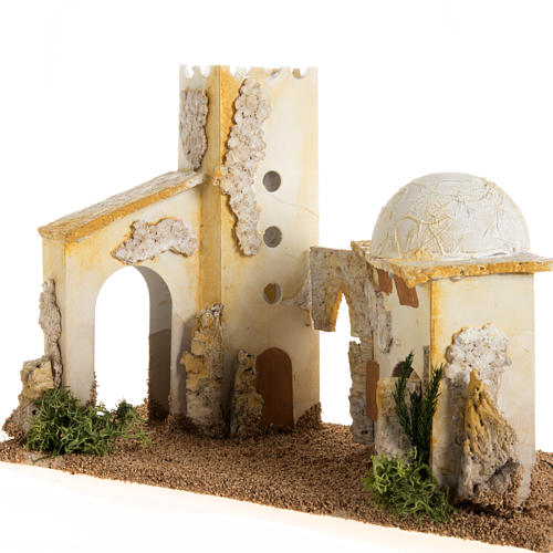 Nativity setting, double minaret 2