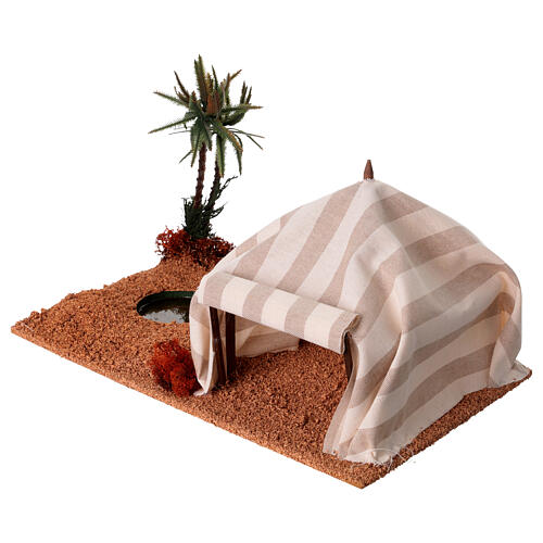 Oasis con toldo: ambientación pesebre 2