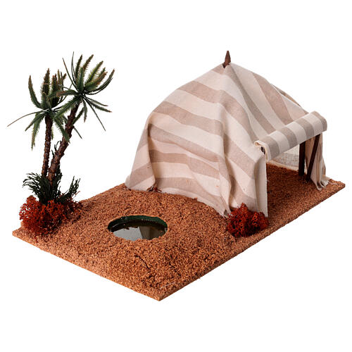 Oasis con toldo: ambientación pesebre 3