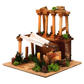 Ancient Roman ruins for Nativity scene