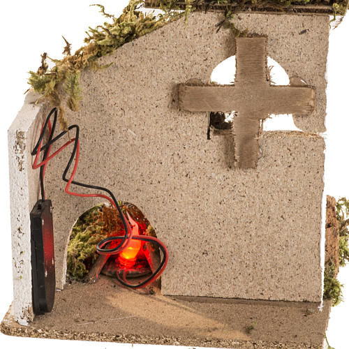 Led fire for nativities, battery powered, with setting 4