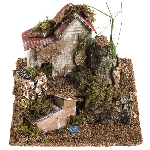 Piccolo borgo con casette: ambiente presepe 1