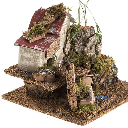 Piccolo borgo con casette: ambiente presepe 2