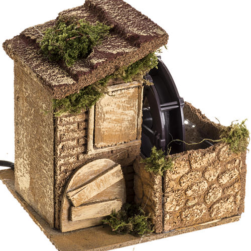 Mulino ad acqua ambiente presepe 15x15x15 3