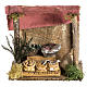 Negozio presepe con tenda s1