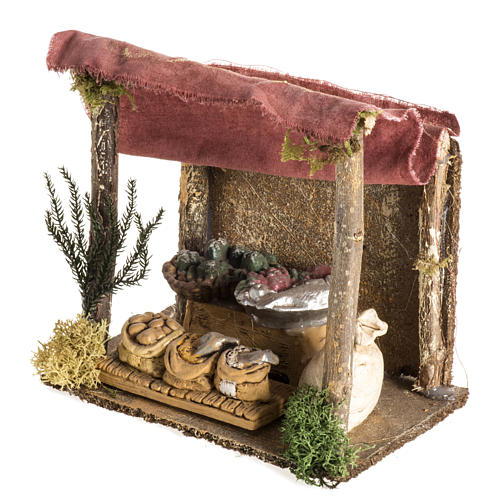 Nativity setting, shop with tent 3