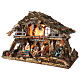 Nativity village, stable with waterfall and fire pit 78x110x66cm s3
