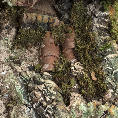 Stajnia do szopki z wiatrakiem 58x50x38 cm 7