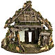 Nativity stable, refuge style with fountain 56x48x38cm s1