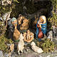 Nativity village Neapolitan style with stable, lights and fire s2