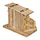 Capanna presepe legno 28x38x28 cm s4