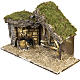 Capanna presepe con base legno 30x42x18 cm s2