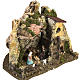 Capanna presepe con focolare 28x38x28 cm s5