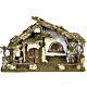 Etable crèche Noel style chalet 50x78x38 cm s1