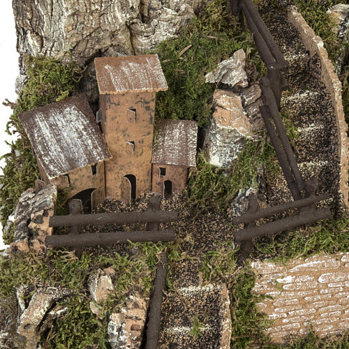 Borgo illuminato presepe 28x57x27 cm 2