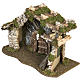 Nativity Scene stable with roof and door 32x50x24 cm s2