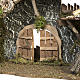 Nativity Scene stable with roof and door 32x50x24 cm s5