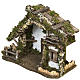 Capanna presepe con porta e finestre 30x42x18 cm s3