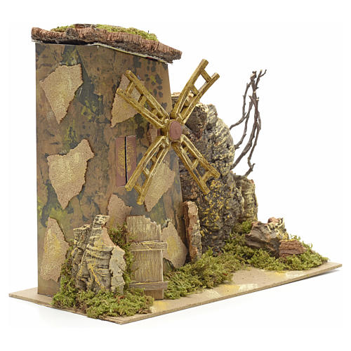 Wind mill for nativities measuring 18x15cm 2