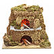 Nativity setting, oven with flame effect light 15x10cm s1