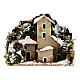 Casa pesebre con nieve 10x6 cm. 12 piezas. s2