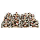 Nativity setting, snow-covered houses 10x6cm. 12 pieces. s1
