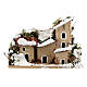 Nativity setting, snow-covered houses 10x6cm. 12 pieces. s3