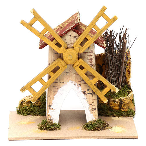 Fake wind mill for nativities 15x10cm 3