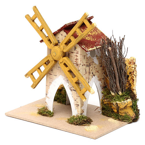 Fake wind mill for nativities 15x10cm 4