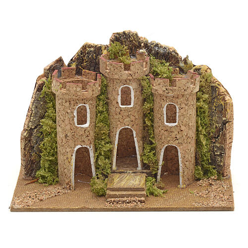 Mini château pour crèche 15x10 cm 1