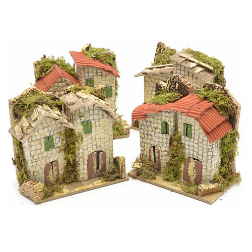 Maison pierre en miniature pour crèche de Noel 10x6 cm 2