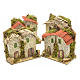 House for nativities 10x6cm with rocks s2