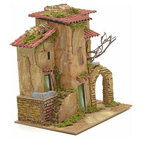 Settings, houses, workshops, wells: Farmhouse for nativities 21x16cm