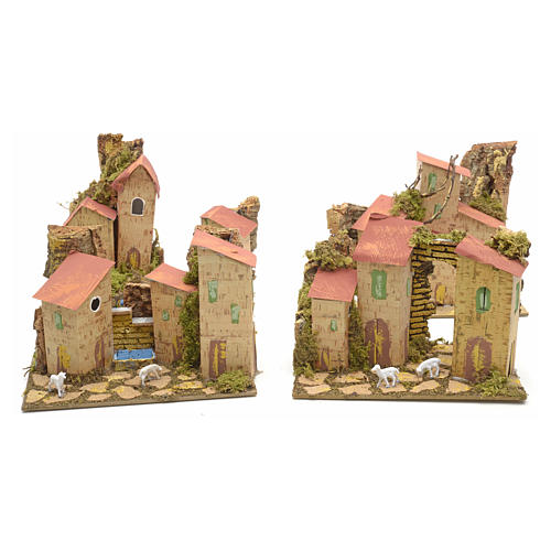 Ferme en miniature pour crèche 20x12 cm 2