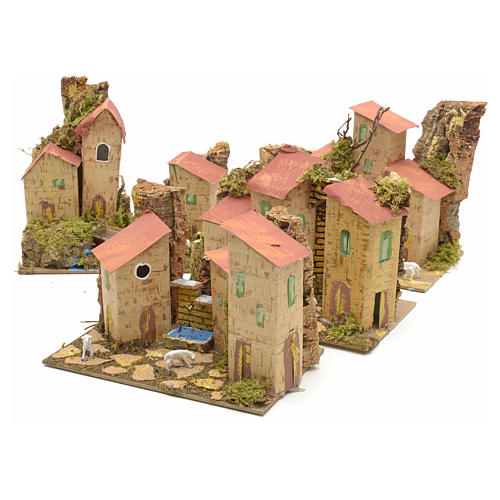 Ferme en miniature pour crèche 20x12 cm 3