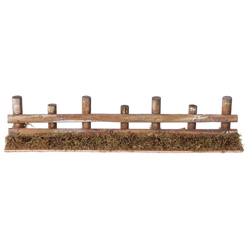 Nativity setting, fence with logs 33x4,5cm 1