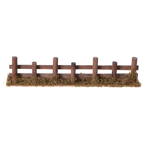 Nativity setting, fence with logs 33x4,5cm 4