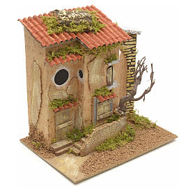 Otoczenie, sklepy, domy, studnie: Chata z drzewem cm 25x21x16 Otoczenie, sklepy, domy, studnie: Chata z drzewem cm 25x21x16