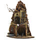Neapolitan Nativity scene, village with fountain and stall s4