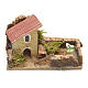Nativity setting, house with fence  10x6cm s1