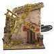 Casa con molino de viento pesebre 13x12x11cm s1