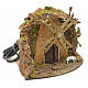 Nativity setting, wind mill with goat 13x22x14cm s2